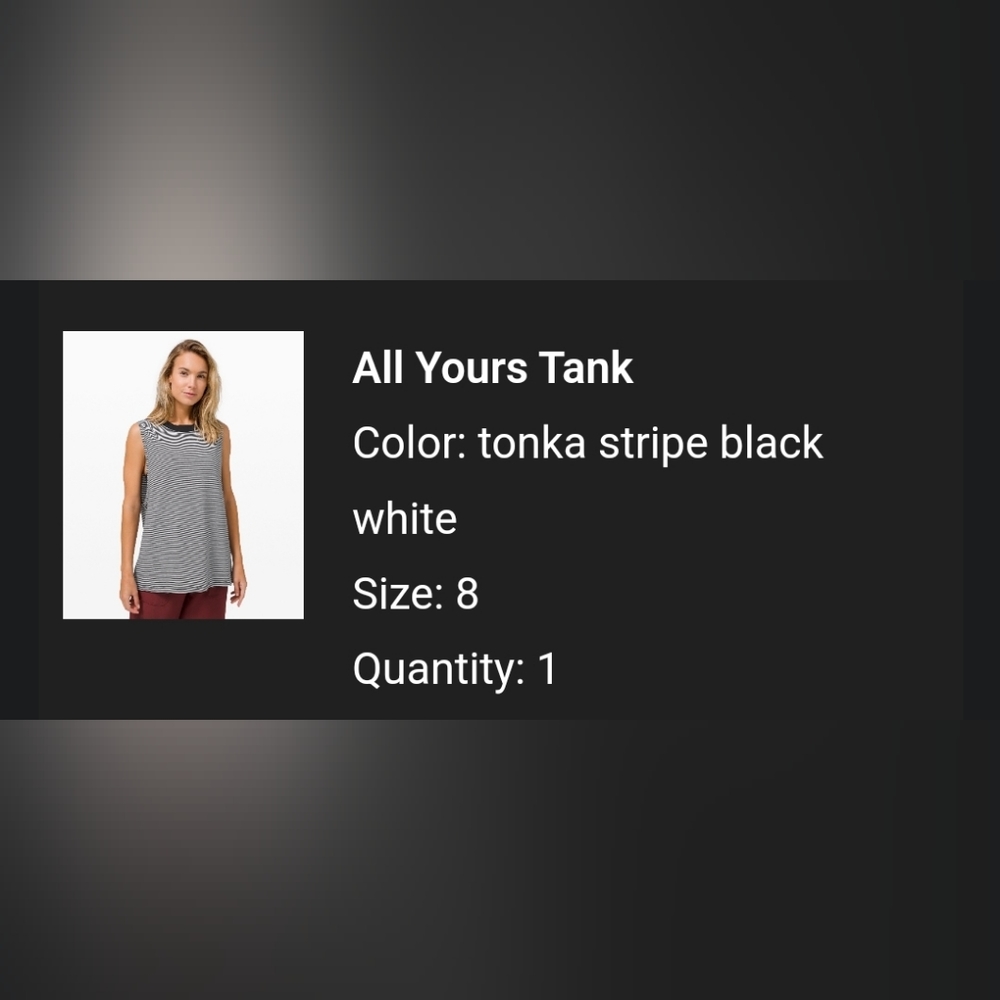 Lululemon muscle tank top womens